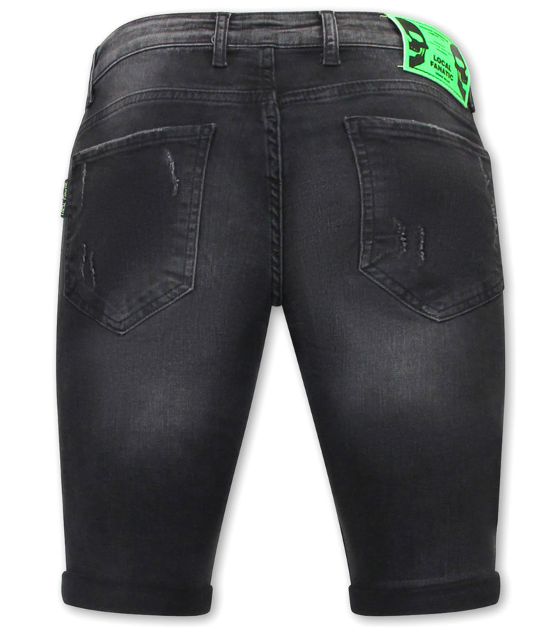 Local Fanatic Pantalones Cortos Skinny Hombre - 1029-SH - Negro