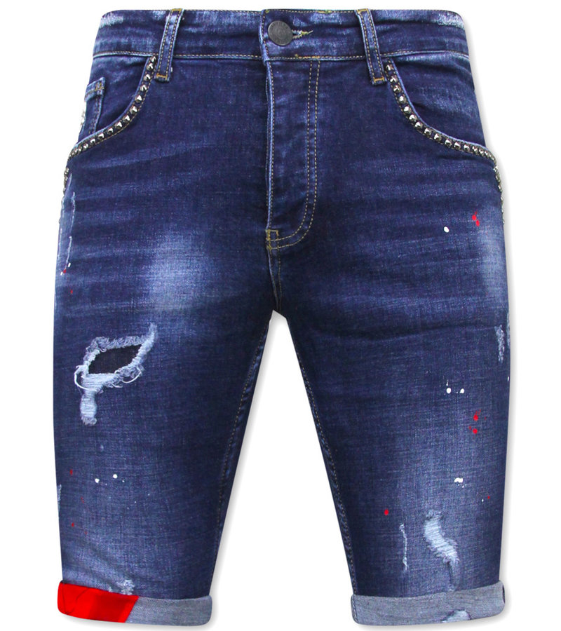 Local Fanatic Comprar Pantalones Vaqueros Cortos -1025-SH - Azul