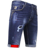 Local Fanatic Comprar Pantalones Vaqueros Cortos -1025-SH - Azul