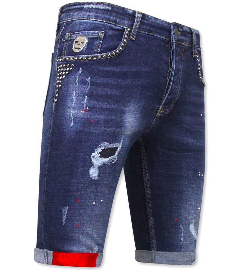 Local Fanatic Comprar Pantalones Vaqueros Cortos -1025-SH - Azul