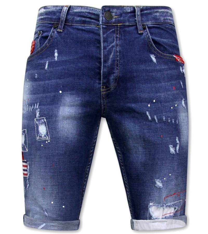 Local Fanatic Pantalones vaqueros cortos - 1030-SH - Azul