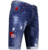Local Fanatic Pantalones vaqueros cortos - 1030-SH - Azul