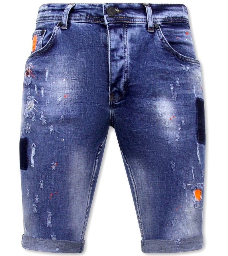 Local Fanatic Skinny Vaqueros Cortos Hombre - 1008-SH - Azul