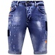 Skinny Vaqueros Cortos Hombre - 1008-SH - Azul