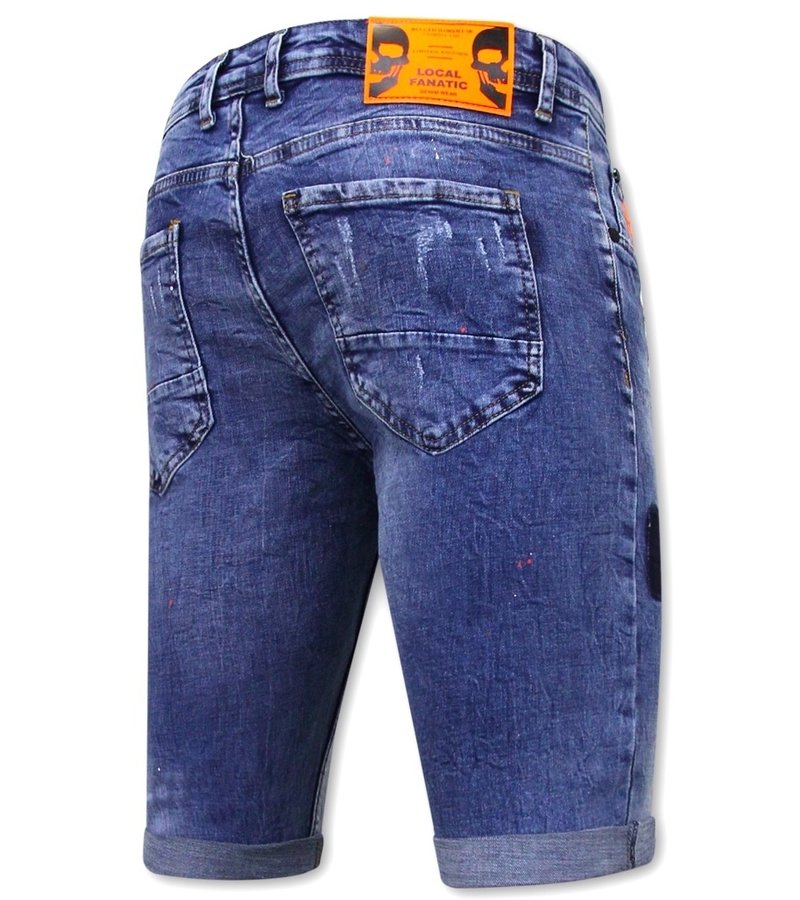 Local Fanatic Skinny Vaqueros Cortos Hombre - 1008-SH - Azul