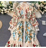 Msn-Collection Vestido Largo de Lujo para Dama - 21764 - Beige / Color