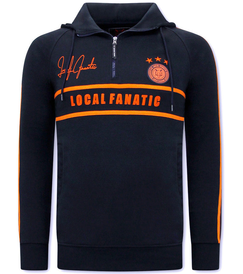 LF Amsterdam Sudaderas Deportivas Double Line Signed - Azul / Naranja