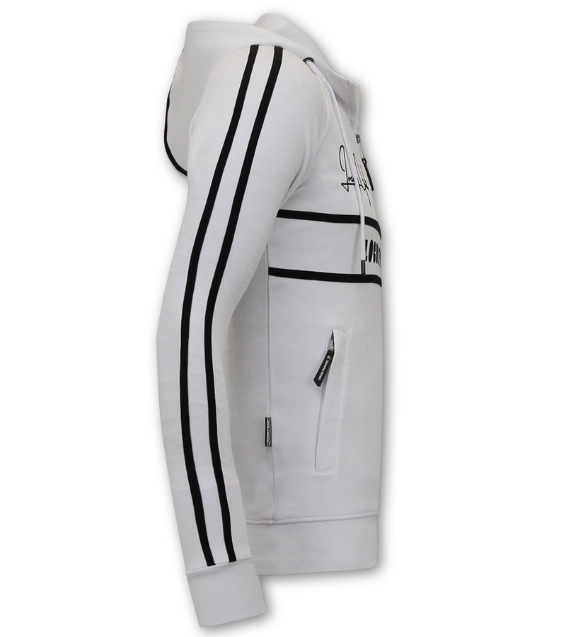 LF Amsterdam Sudaderas Deportivas Double Line Signed - Blanco / Negro