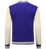 Enos College Jacket Hombres Vintage - 7798 - Azul