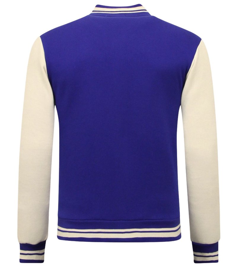 Enos College Jacket Hombres Vintage - 7798 - Azul
