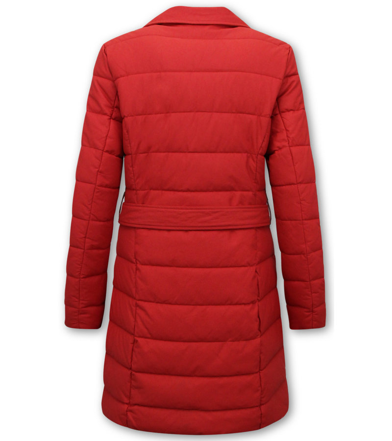 Gentile Bellini Abrigo De Paño Puffer - 7920 - Rojo