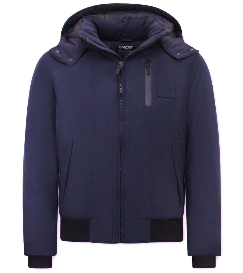 Enos Chaqueta Corta Invierno Hombre -7006 - Azul