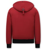 Enos Chaqueta Corta De Invierno Acolchada Para Hombre -7006 - Rojo