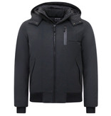 Enos Chaqueta De Invierno Hombre Modelo Corto -7006 - Negro