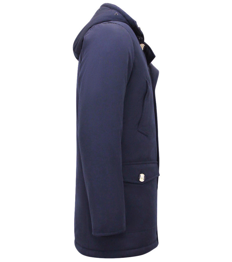 Enos Parka De Invierno Para Hombre Con Capucha - 7101 - Azul