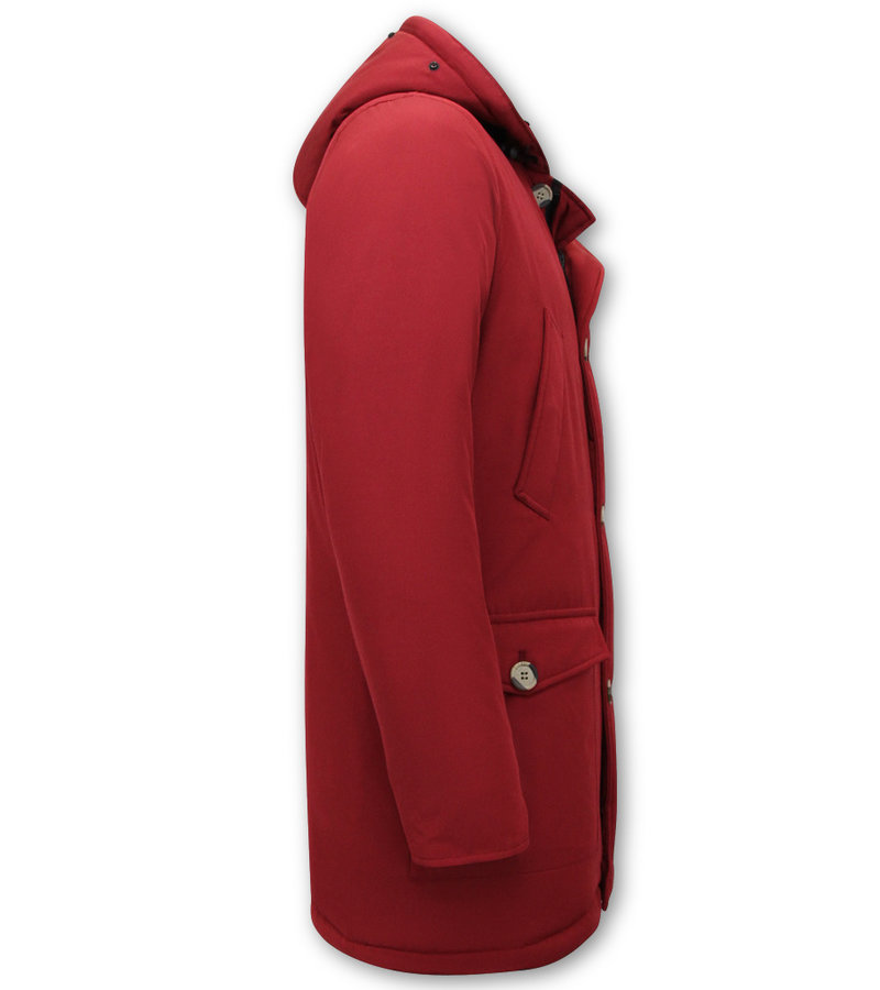 Enos Chaqueta De Invierno Hombre Parka Acolchada - 7101 - Rojo