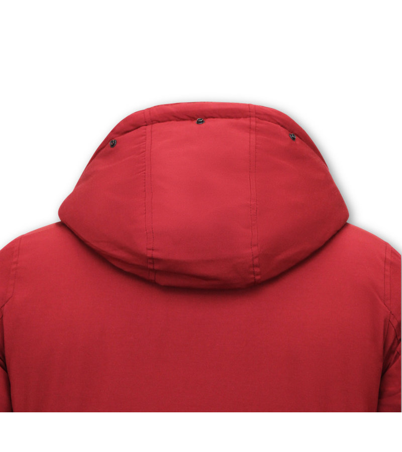 Enos Chaqueta De Invierno Hombre Parka Acolchada - 7101 - Rojo