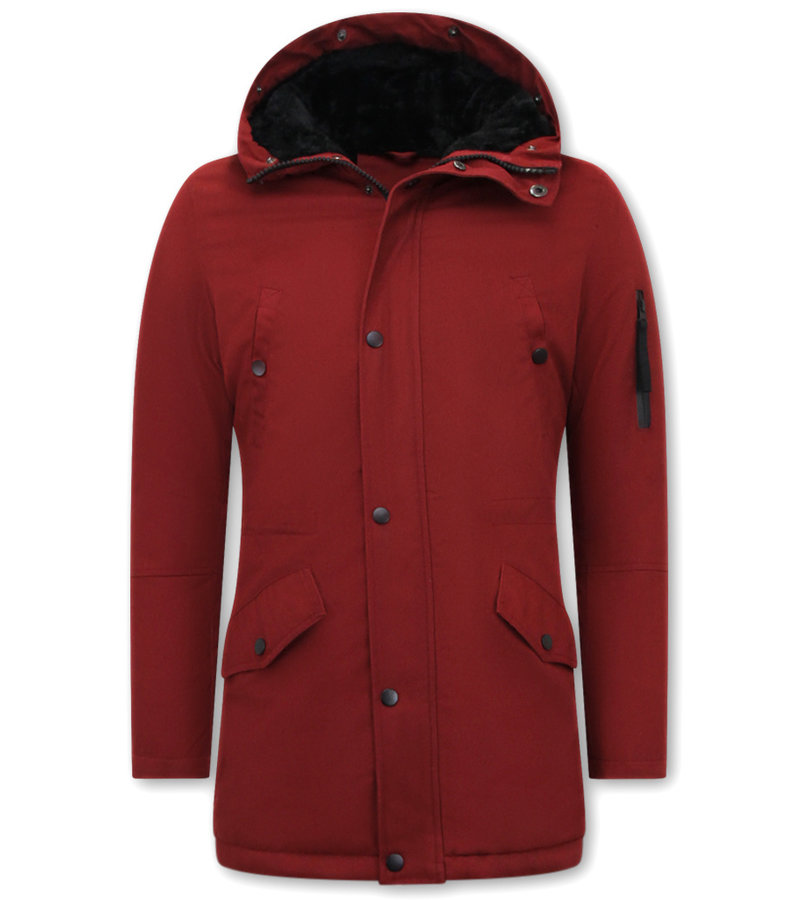 Enos Invierno Parka Hombres - 7065 - Rojo