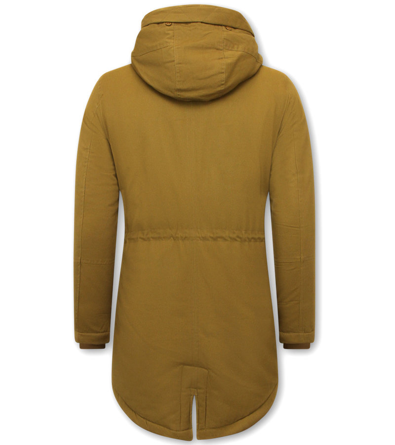 Enos Parka De Invierno Con Capucha Para Hombre - 7105 - Amarillo