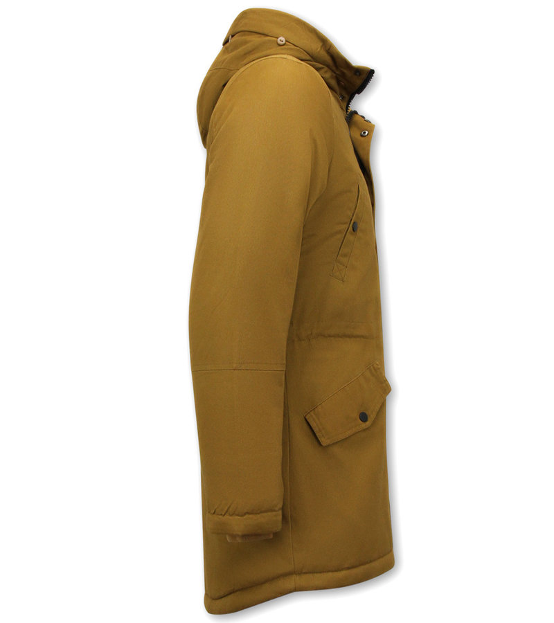 Enos Parka De Invierno Con Capucha Para Hombre - 7105 - Amarillo