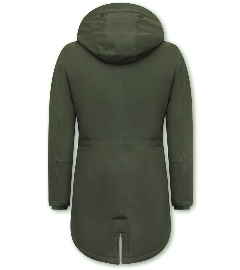 Enos Parka Chaqueta de Invierno para Hombre con Capucha - 7105 - Verde