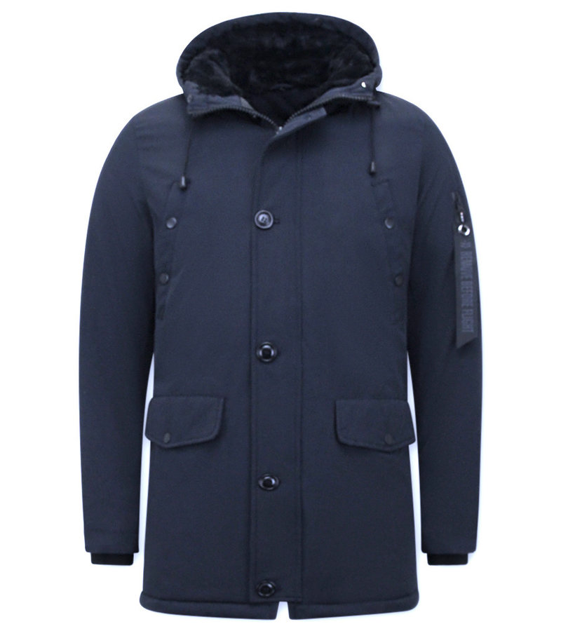 Enos Chaqueta De Invierno Para Hombre Parka- 7103 - Azul