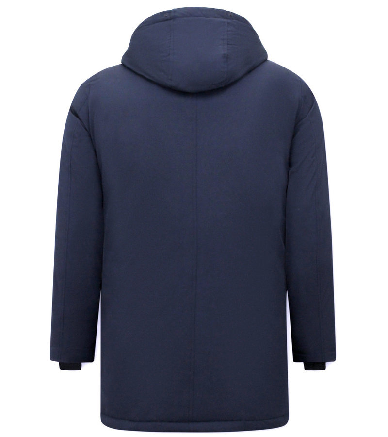 Enos Chaqueta De Invierno Para Hombre Parka- 7103 - Azul