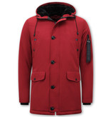 Enos Abrigos De Invierno Para Hombre Largos - 7103 - Rojo