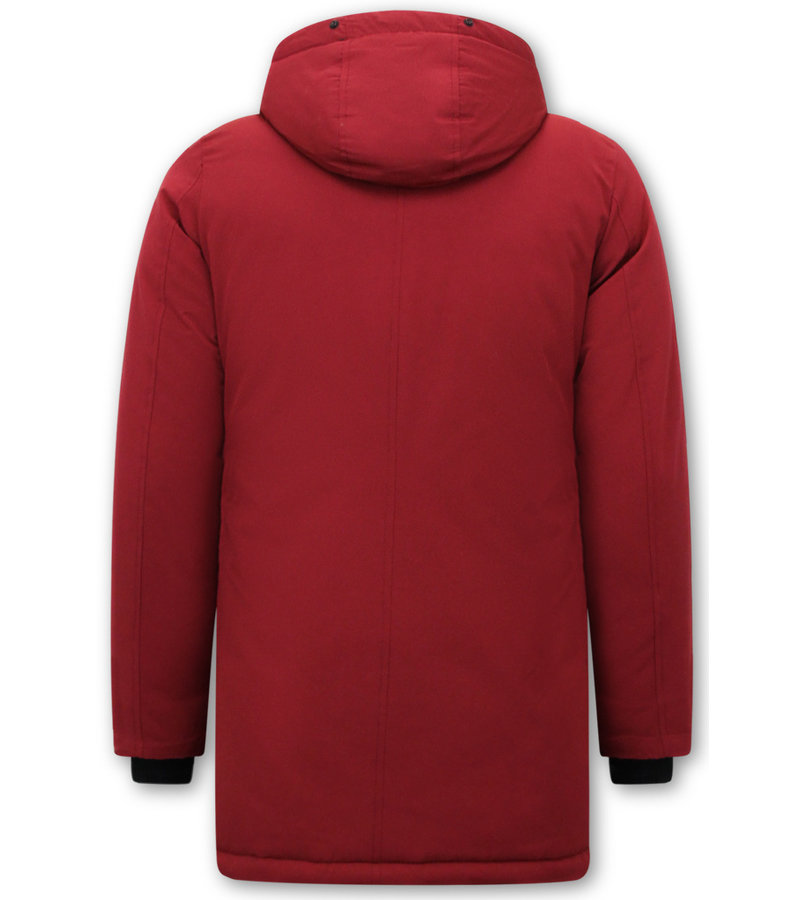 Enos Abrigos De Invierno Para Hombre Largos - 7103 - Rojo