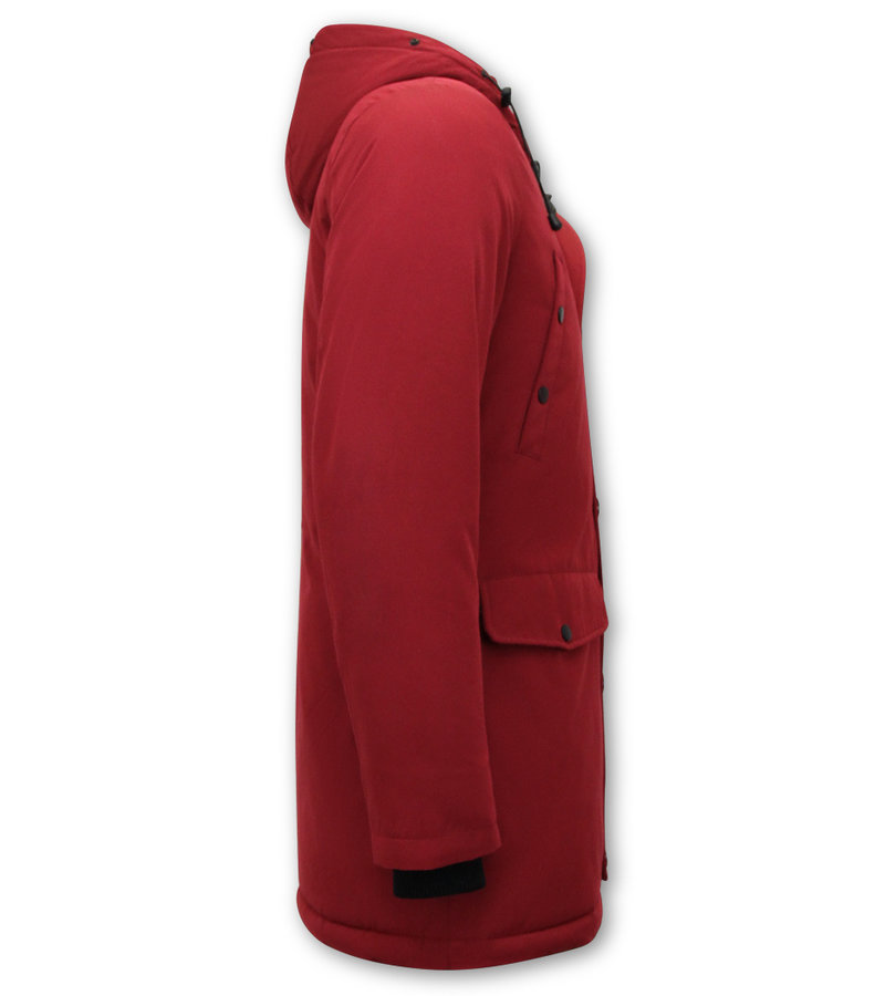 Enos Abrigos De Invierno Para Hombre Largos - 7103 - Rojo