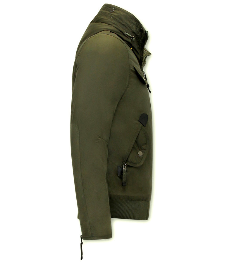 Just Key Chaqueta Corta Invierno Hombre- 1771 - Verde