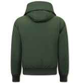 Warren Webber Chaqueta Corta De Invierno Para Hombre Con Capucha - 8002 - Verde