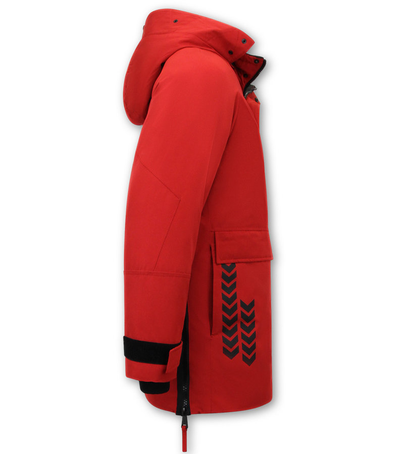 Enos Chaqueta Deportiva De Invierno Para Hombre - 9803 - Rojo