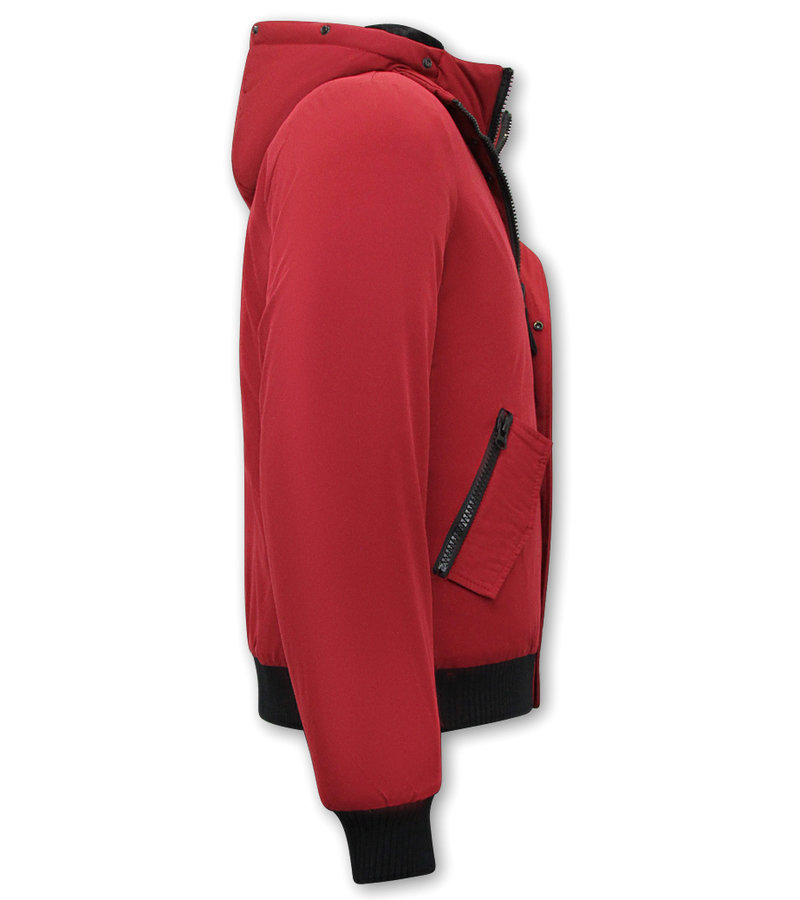 Enos Chaqueta Corta Acolchada Hombre - 7015 - Rojo