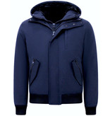 Enos Chaqueta Corta De Invierno Para Hombre Acolchada - 7015 - Azul