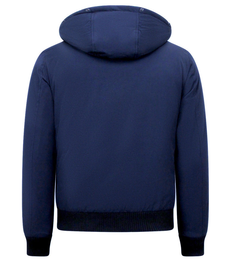 Enos Chaqueta Corta De Invierno Para Hombre Acolchada - 7015 - Azul