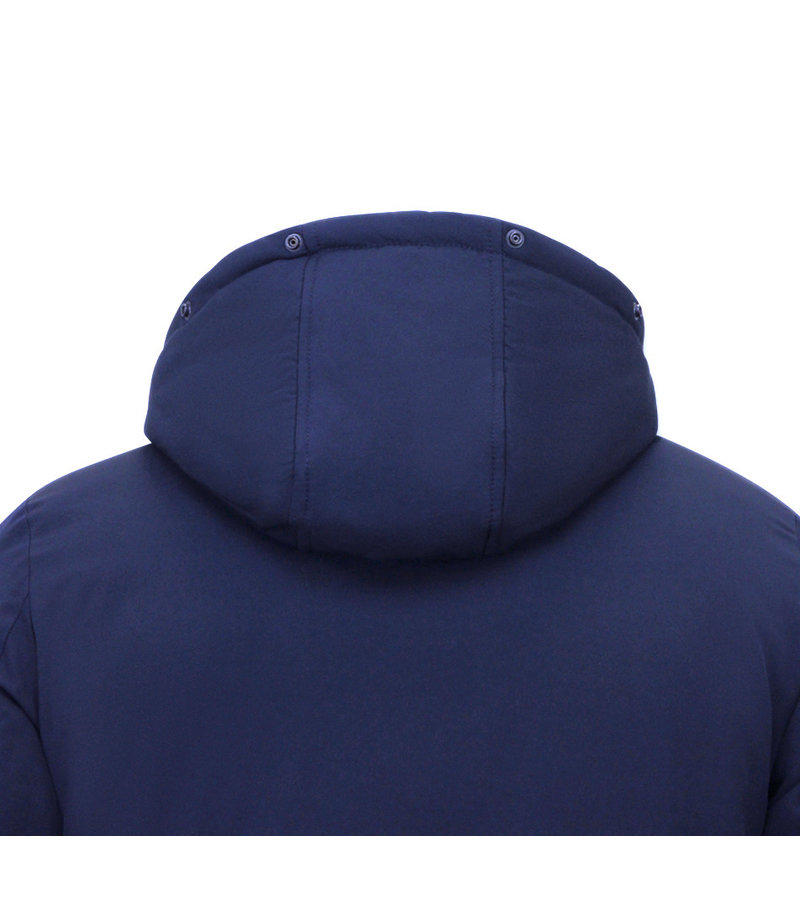 Enos Chaqueta Corta De Invierno Para Hombre Acolchada - 7015 - Azul