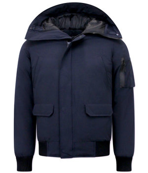 Enos Chaquetas Cortas De Invierno Para Hombre - 8821 - Azul