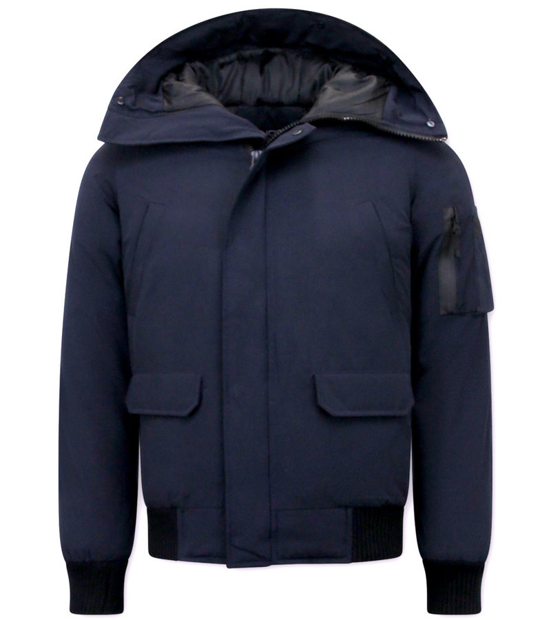 Enos Chaquetas Cortas De Invierno Para Hombre - 8821 - Azul