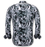 Gentile Bellini Blusa Estampado Animales - 3119 - Gris