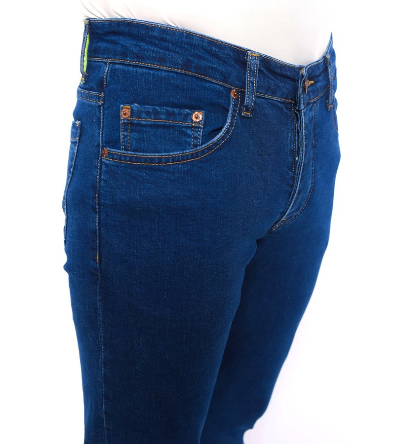 True Rise Pantalones Slim Fit Clásicos   - DC-057 - Azul