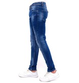 True Rise Slim Fit Stretch Pantalon Slim Hombre - DC-037 - Azul