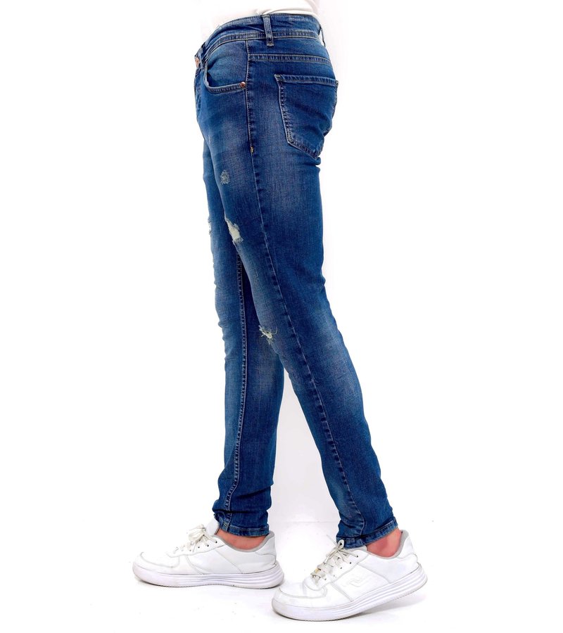 True Rise Ropa Para Hombre Pantalones Slim Fit - DC-048 - Azul