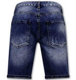 Enos Pantalones cortos Slim Fit Hombres - Denim Short - Azul