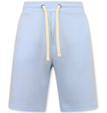 Local Fanatic Pantalones cortos de jogging para hombres - azul claro