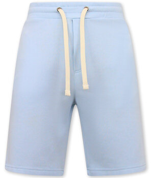 Local Fanatic Pantalones cortos de jogging para hombres - azul claro