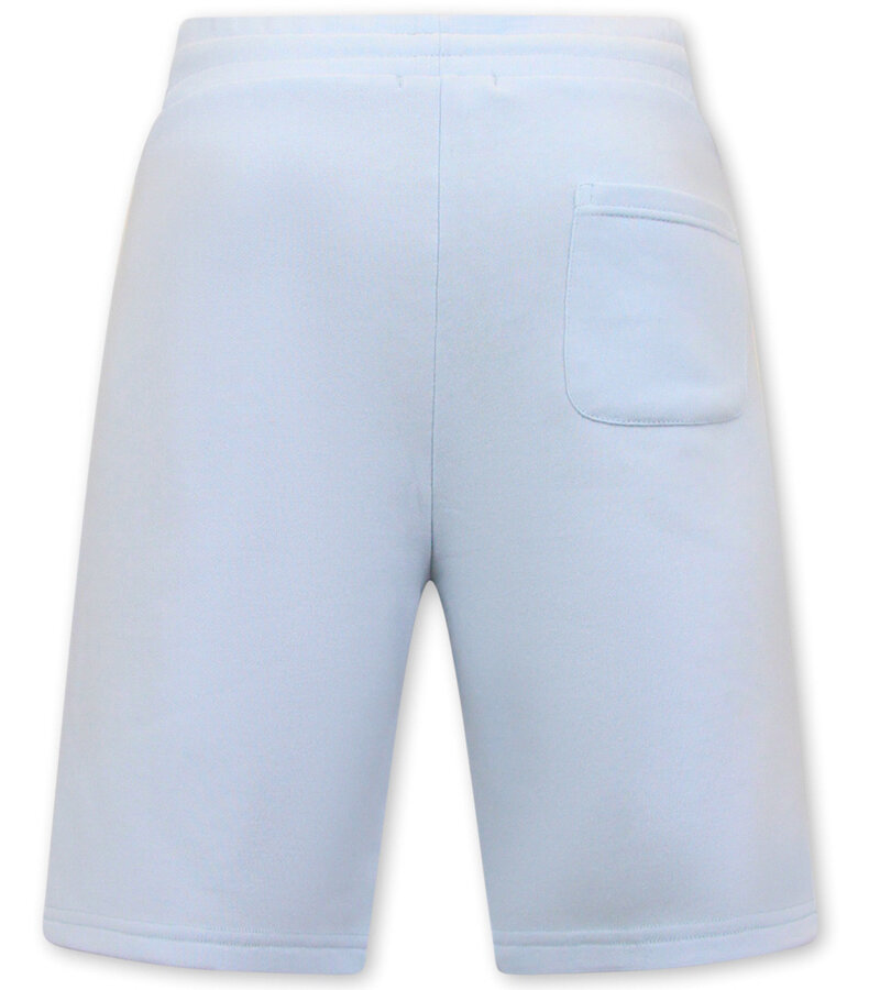 Local Fanatic Pantalones cortos de jogging para hombres - azul claro