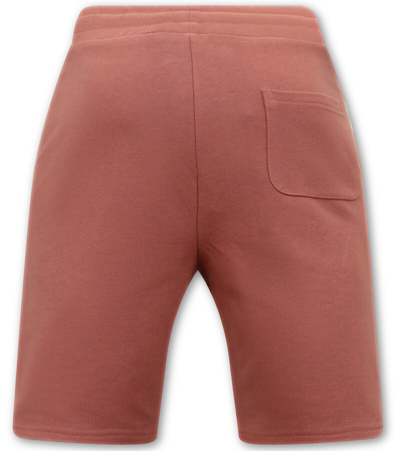 Local Fanatic Pantalones cortos de jogging para hombre - Rosa antiguo