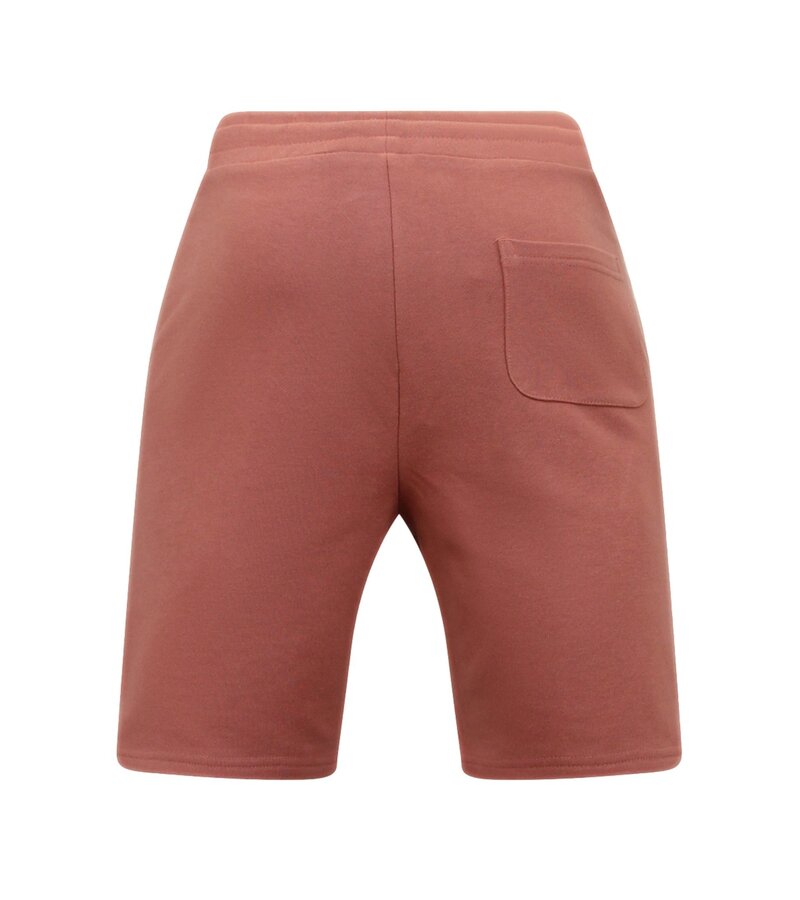 Local Fanatic Pantalones cortos de jogging para hombre - Rosa antiguo