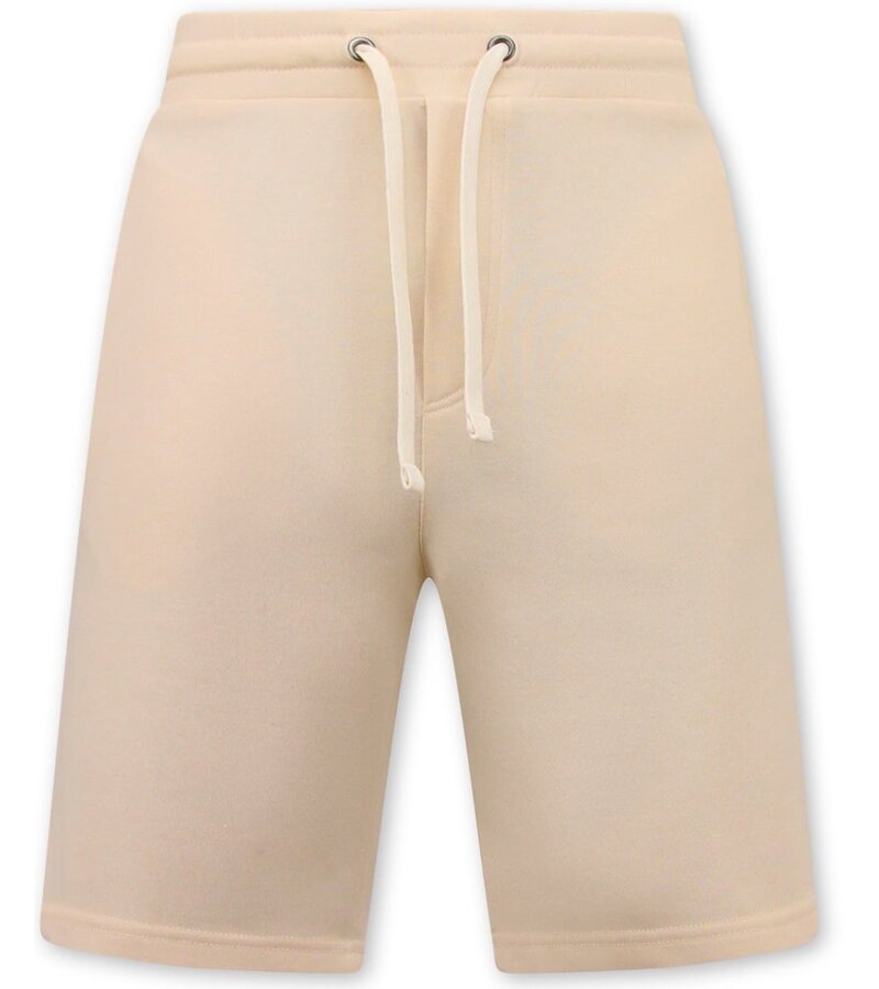 Local Fanatic Pantalón corto de tejido jogging para hombre - Beige